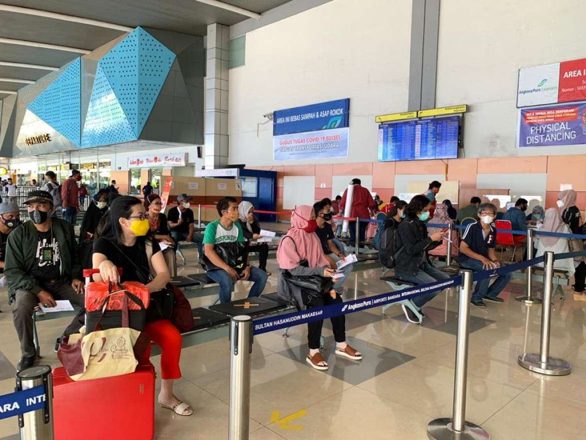 Tarif PCR Turun, Penumpang di Bandara Sultan Hasanuddin Makassar Langsung Melonjak Hingga 72,7 Persen